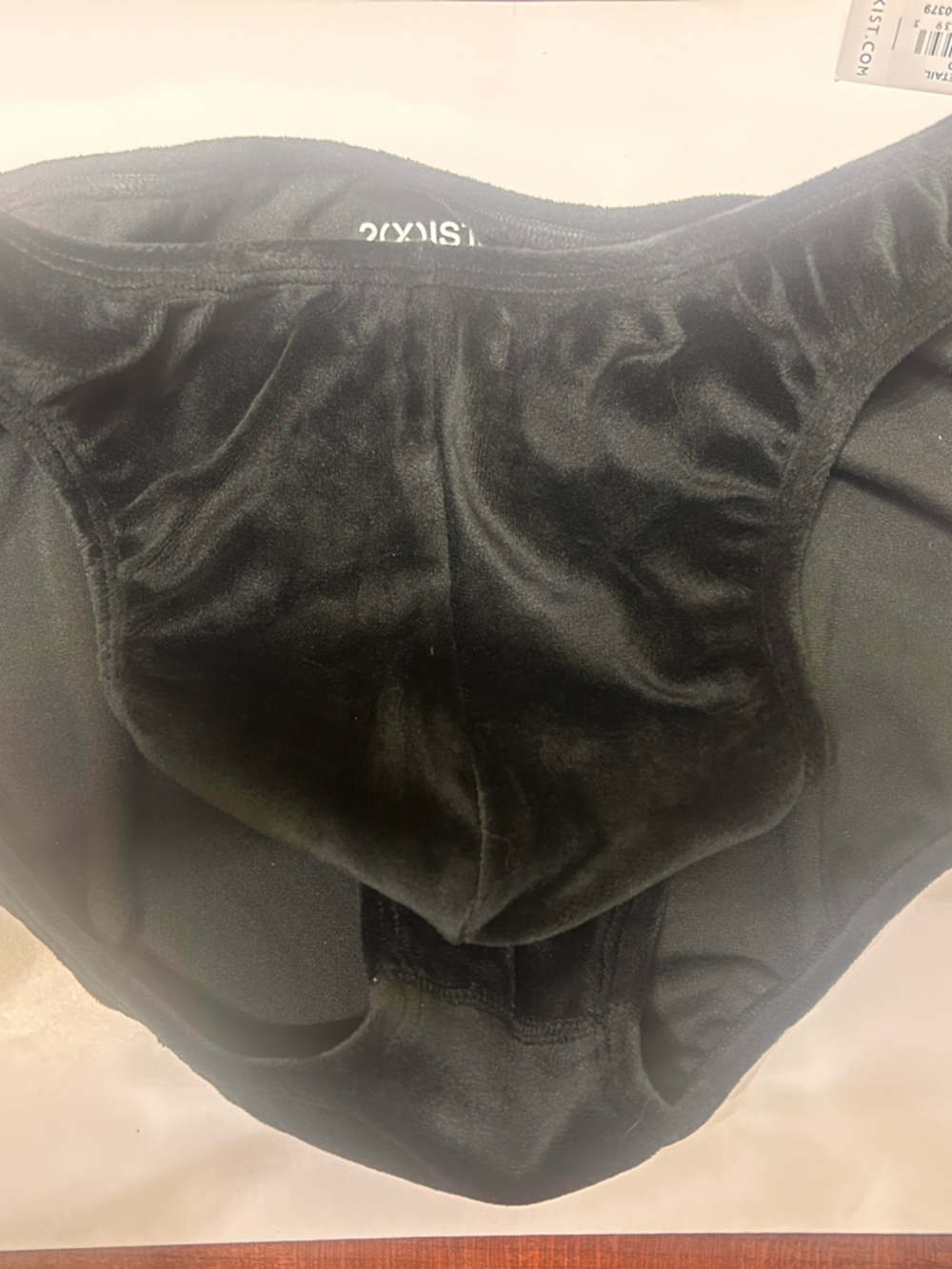 2xist Medium Black Velour Brief